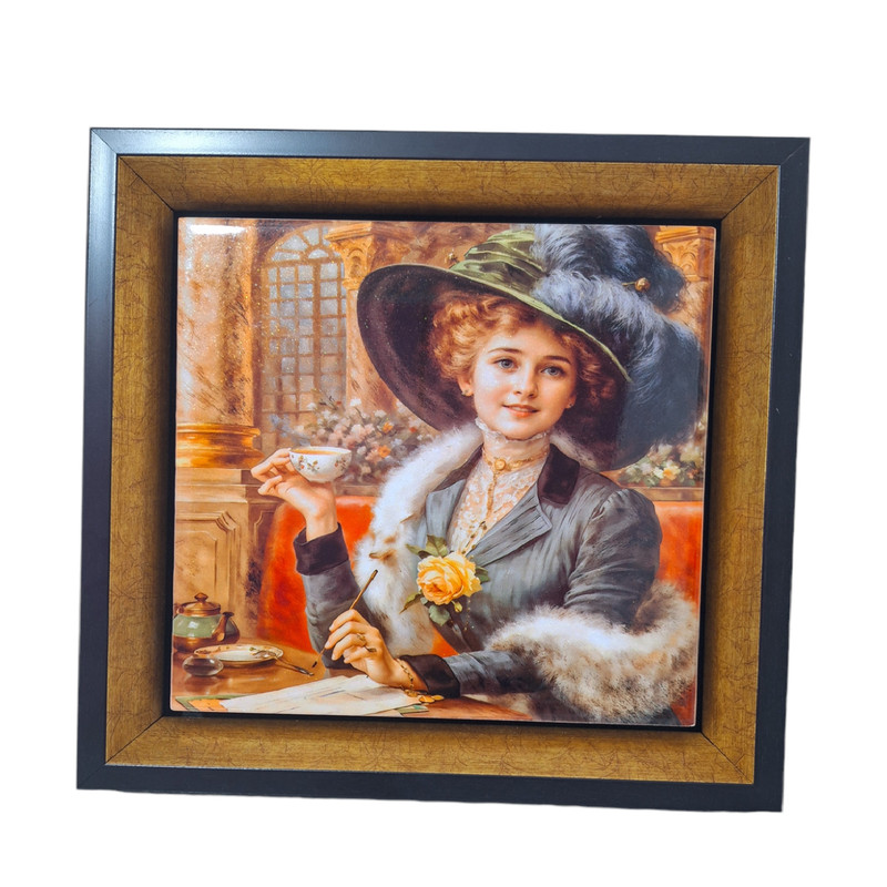 تابلو مدل سرامیکی شاین طرح فرانسوی | دنیای قاب