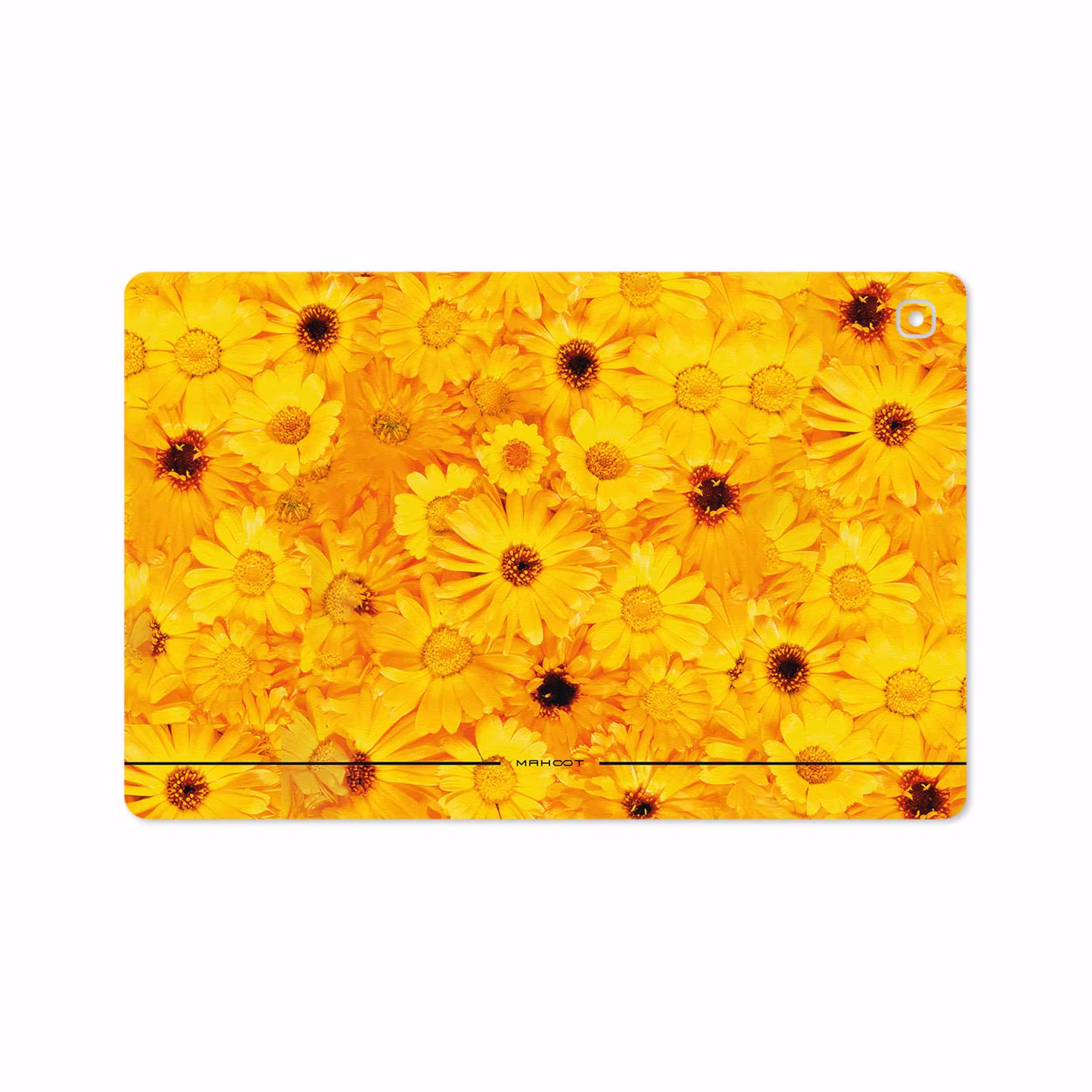 برچسب پوششی ماهوت مدل Yellow-Flower مناسب برای تبلت سامسونگ Galaxy Tab S5e 10.5 2019 T720