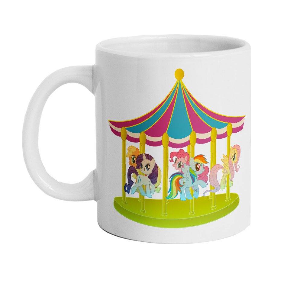 ماگ دارلی طرح پونی چرخ وفلک مدل 206