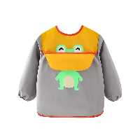 پیشبند نوزادی آستین دار کاسه دار   قورباغه