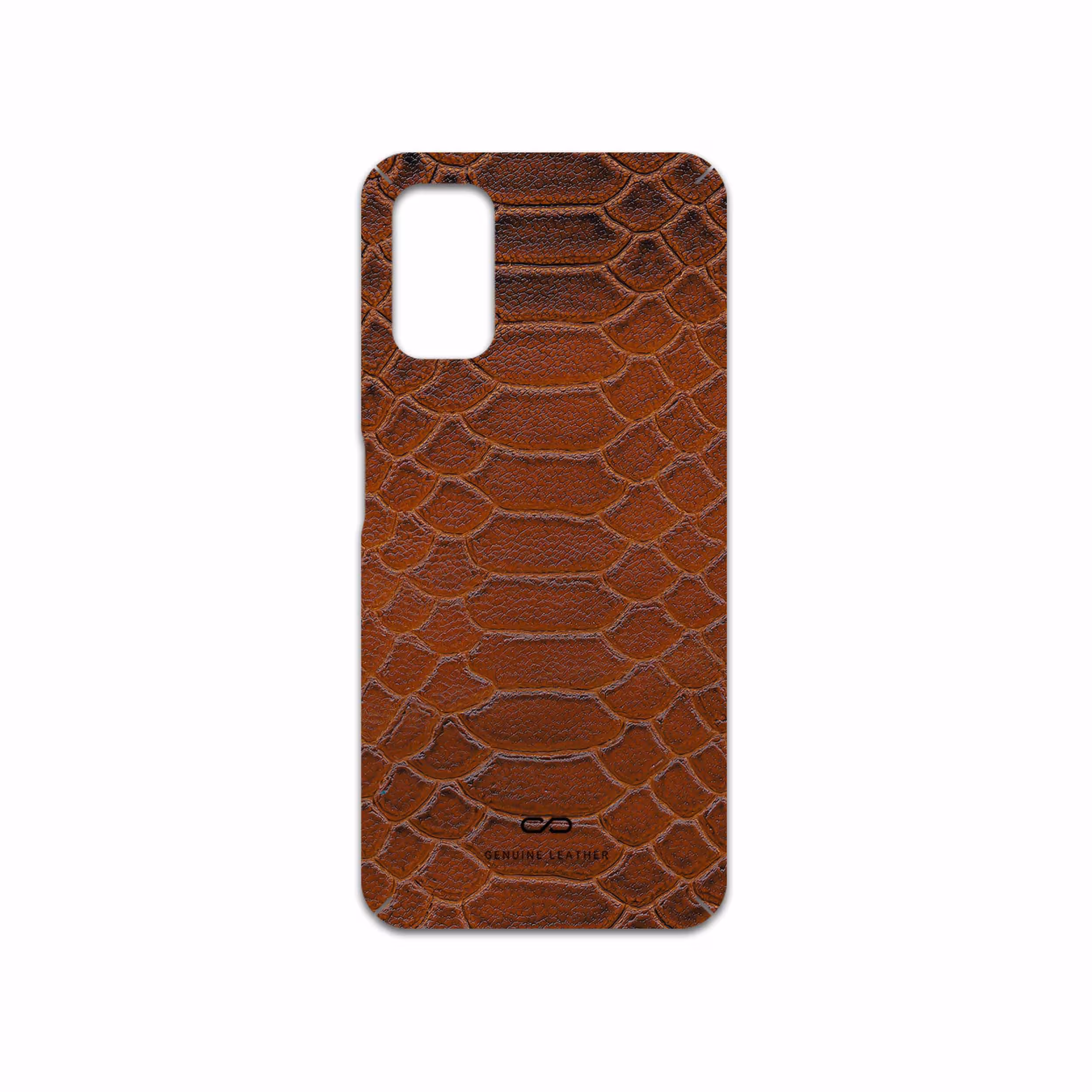 برچسب پوششی ماهوت مدل Brown-Snake-Leather مناسب برای گوشی موبایل شیائومی Poco M3 Pro 5G