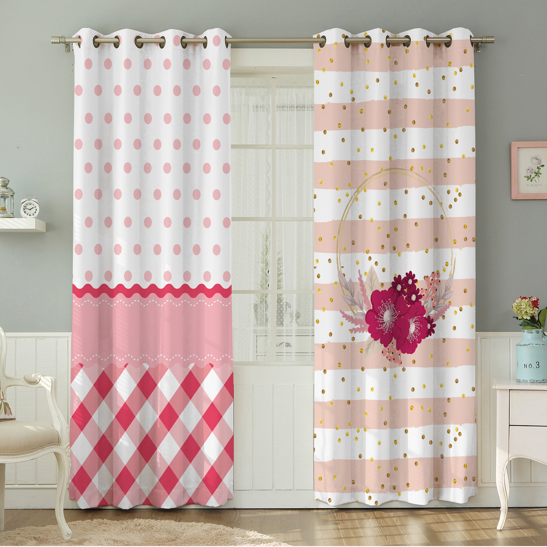 پرده نیروانا مدل مخمل کد 4044 سایز 140×280 سانتی متر