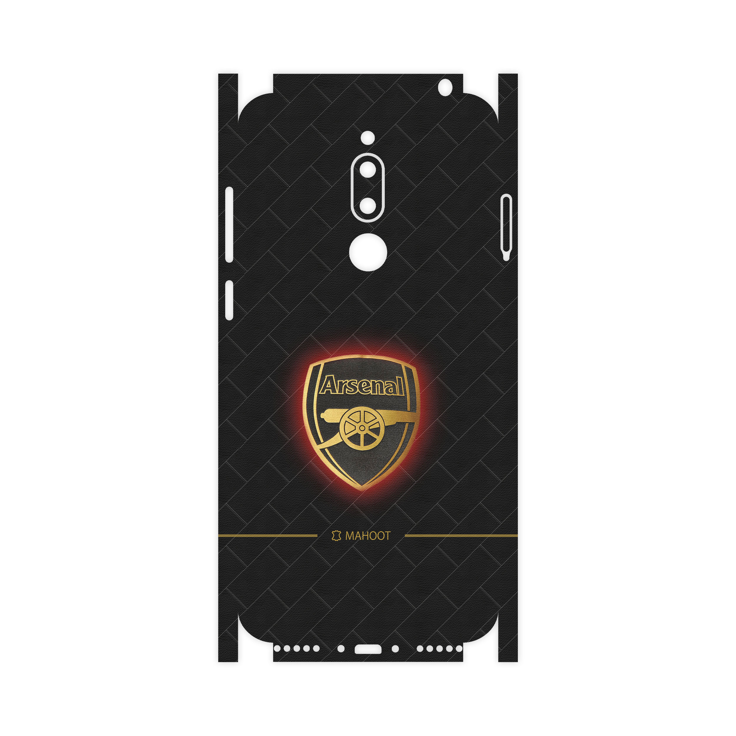 برچسب پوششی ماهوت مدل Arsenal-FC-FullSkin مناسب برای گوشی موبایل میزو M6T