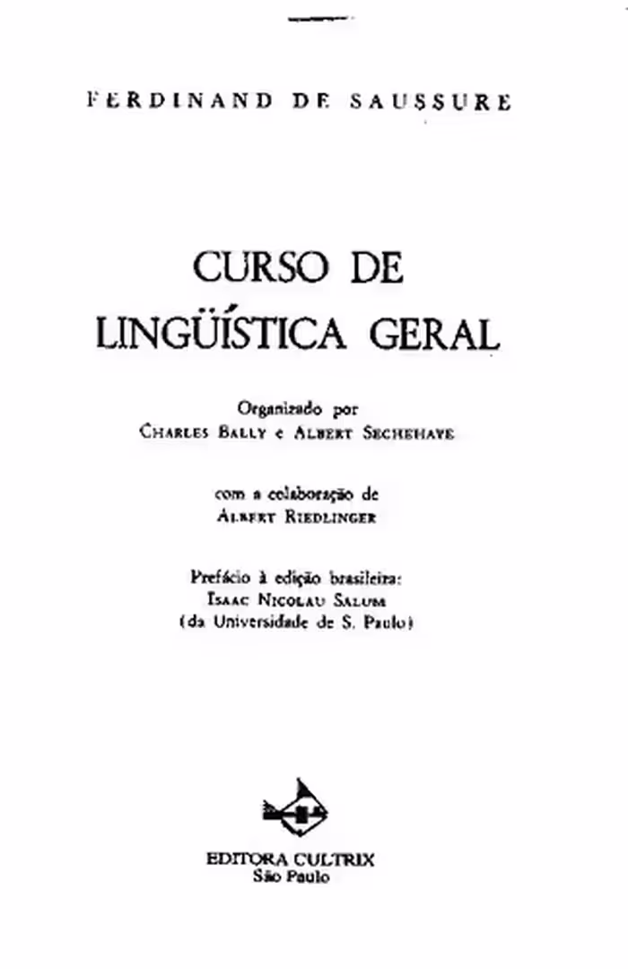 خرید و دانلود نسخه کامل کتاب Curso de Linguística Geral [texto selecionável e copiável]