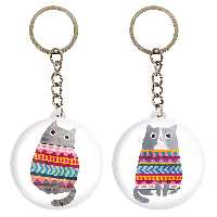 جاکلیدی خندالو مدل گربه کد 52145215 مجموعه 2 عددی