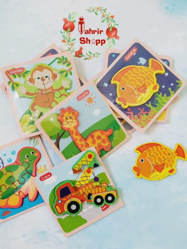 پازل چوبی برجسته