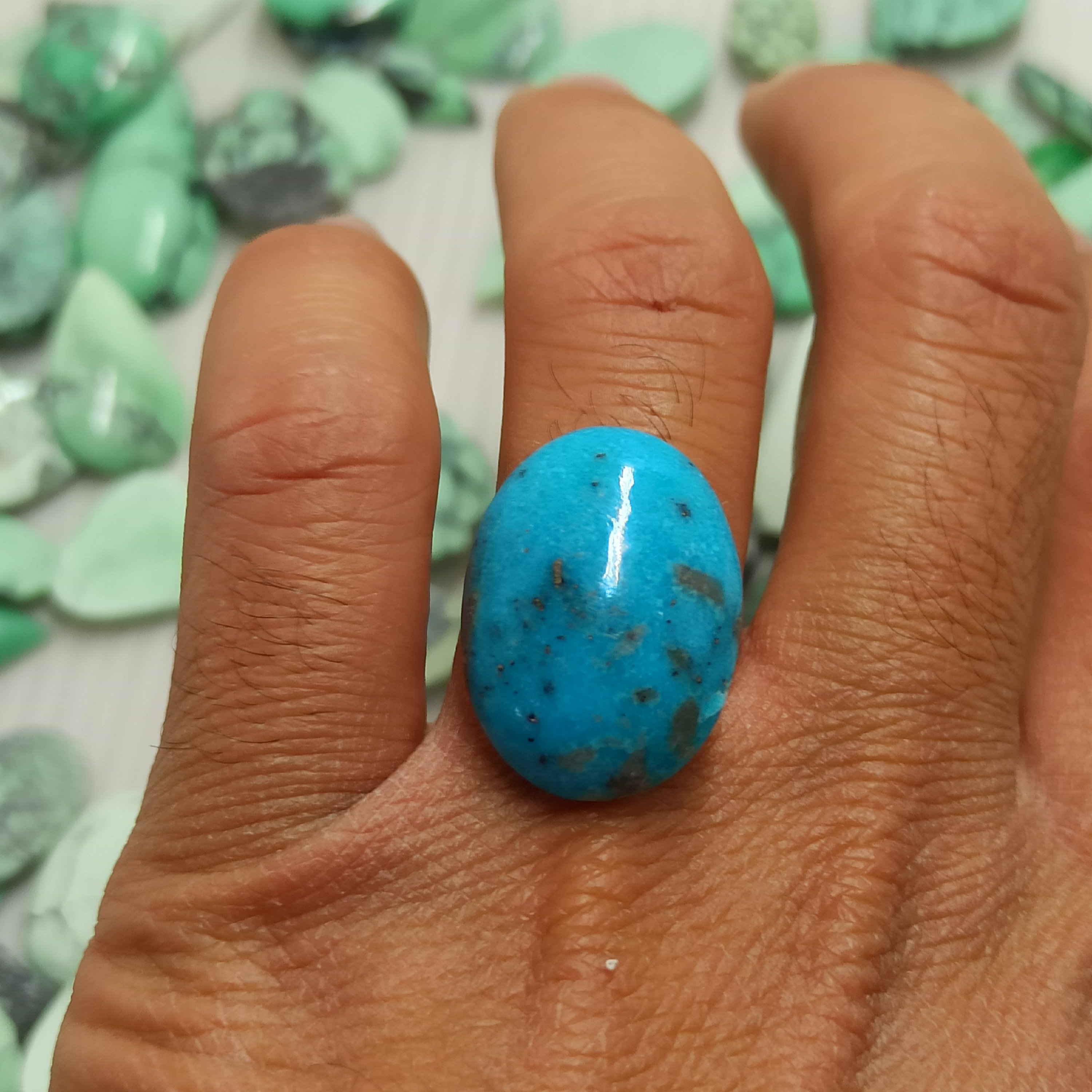 سنگ فیروزه طبیعی مقاوم شده 