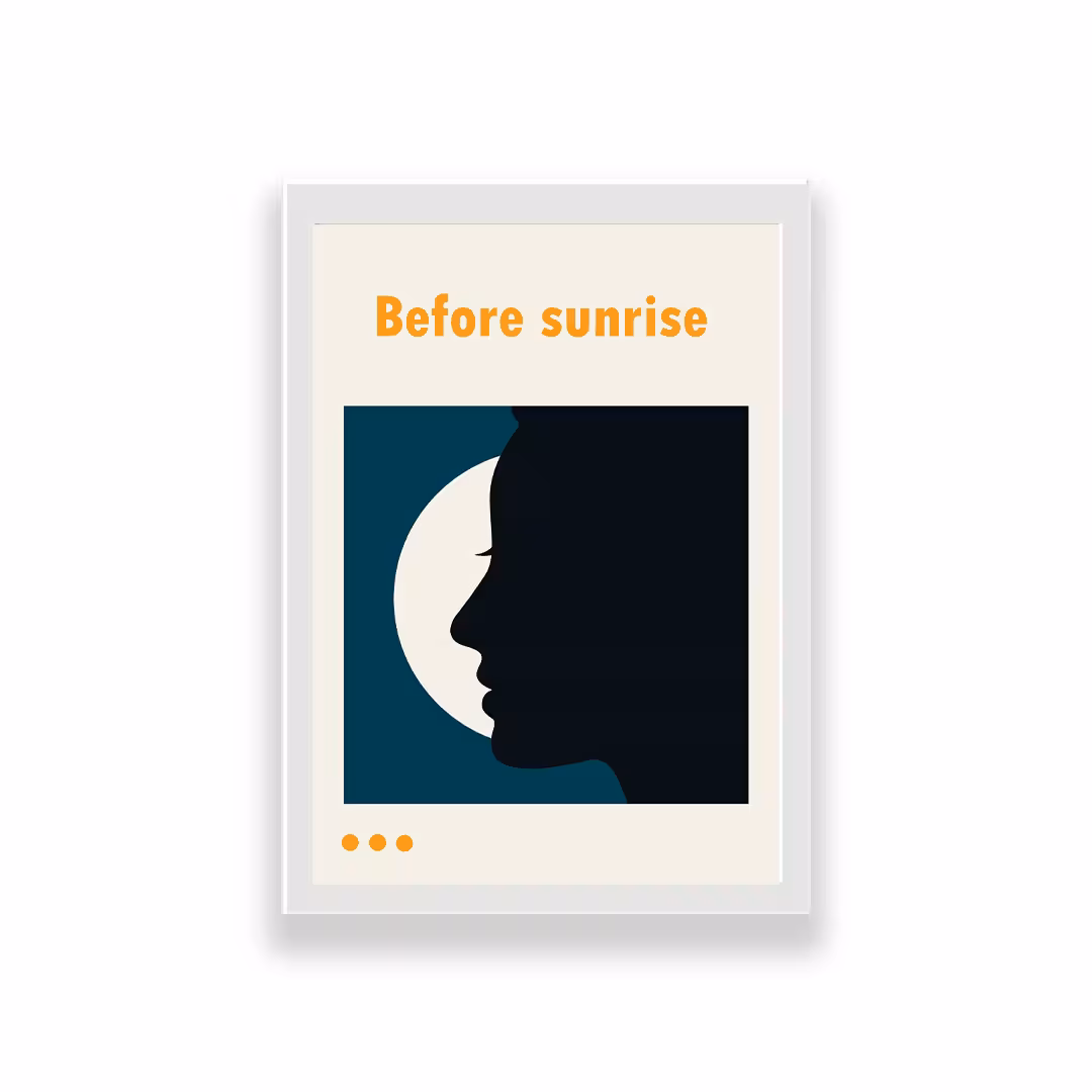 تابلو طرح فیلم before sunrise