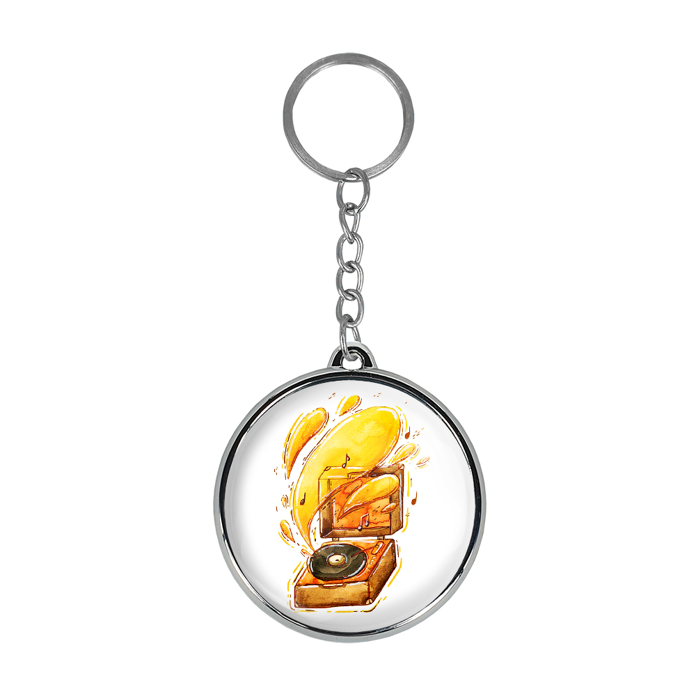 جاکلیدی خندالو طرح گرامافون مدل دوطرفه کد 53965396