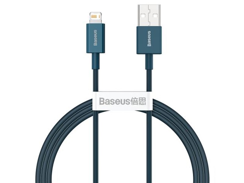 کابل شارژ سریع و انتقال داده یک متری لایتنینگ بیسوس Baseus superior series fast charging 1m cable 2.4A