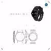 برچسب ماهوت طرح Steel Fiber مناسب برای ساعت هوشمند سامسونگ Watch4 Classic 42mm
