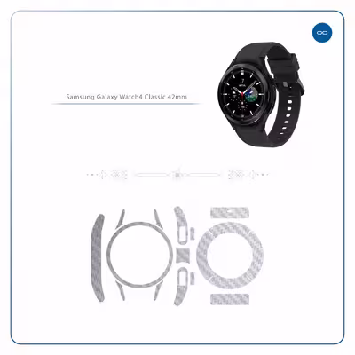 برچسب ماهوت طرح Steel Fiber مناسب برای ساعت هوشمند سامسونگ Watch4 Classic 42mm