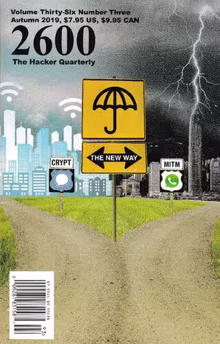 خرید و دانلود نسخه کامل کتاب 2600 The Hacker Quarterly - Volume 36 Issue 3 - Autumn 2019