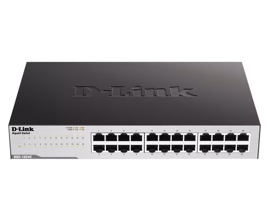 سوئیچ غیرمدیریتی 24 پورت دی لینک مدل DGS-1024C