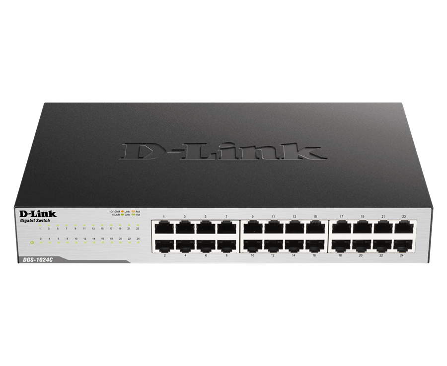 سوئیچ غیرمدیریتی 24 پورت دی لینک مدل DGS-1024C