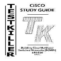 خرید و دانلود نسخه کامل کتاب Testkiller: Building Cisco Multilayer Switched Networks (BCMSN) 640-504
