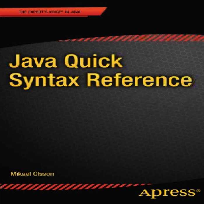 خرید و دانلود نسخه کامل کتاب Java Quick Syntax Reference