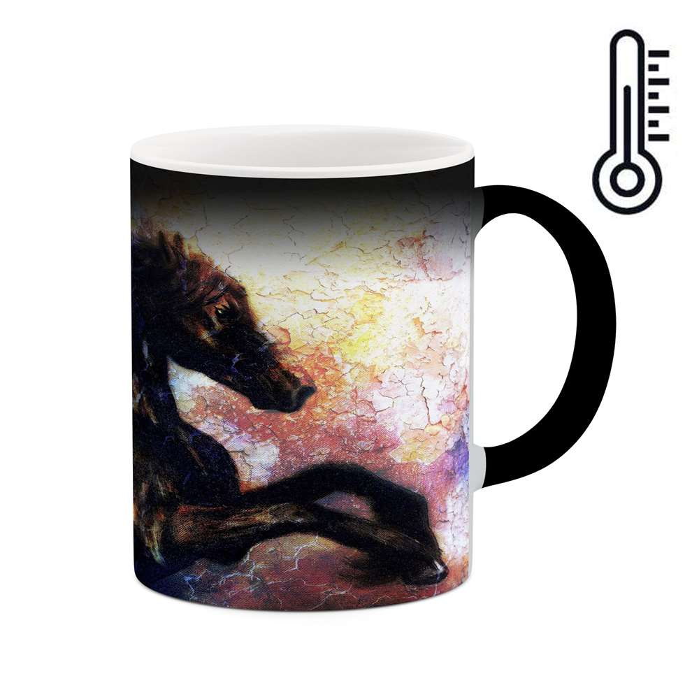 ماگ حرارتی کاکتی طرح نقاشی مدل mgh13759