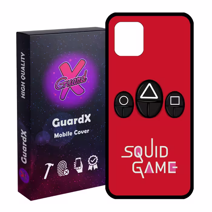 کاور گارد ایکس طرح Squid Game مدل Glass10401 مناسب برای گوشی موبایل سامسونگ Galaxy Note 10 Lite / A81