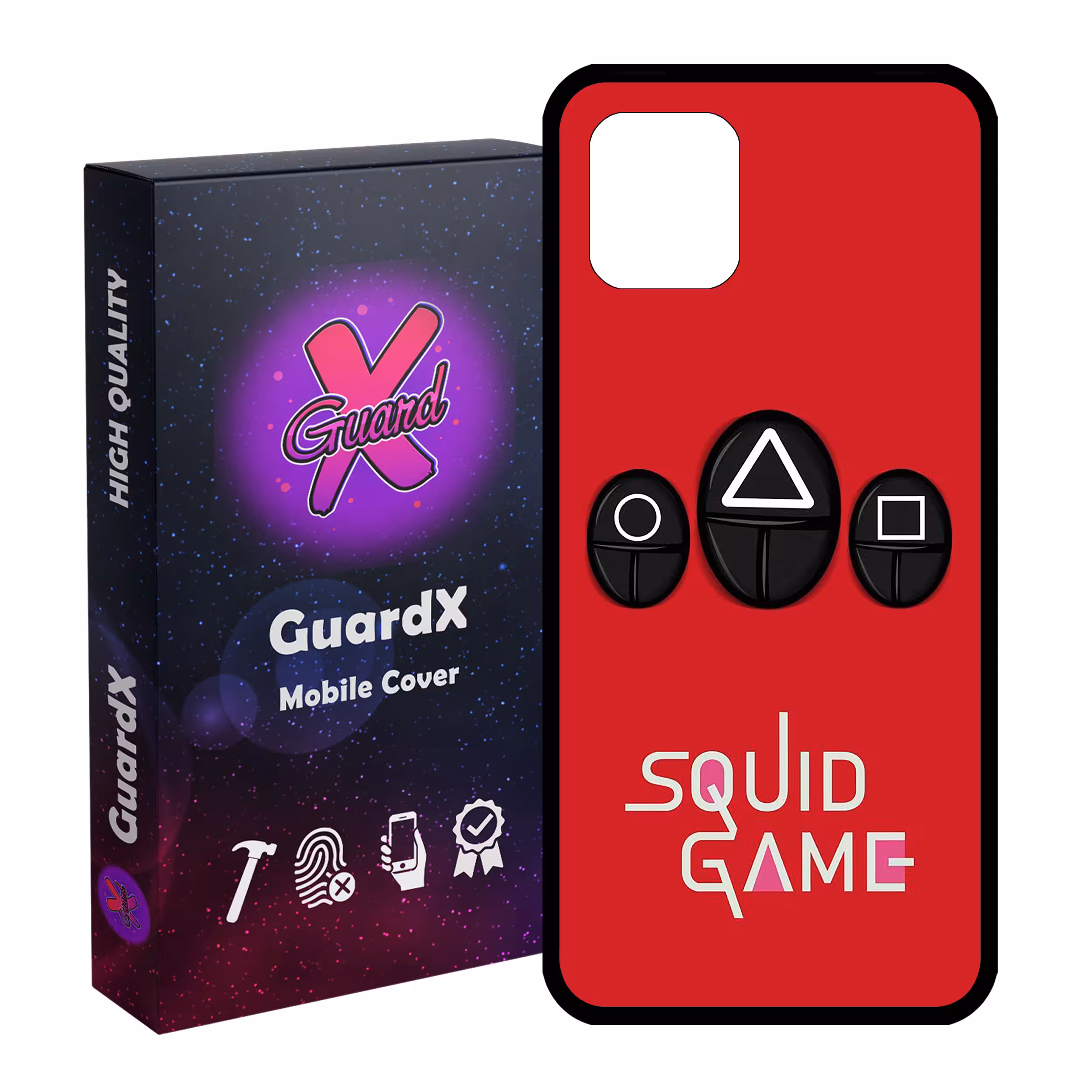 کاور گارد ایکس طرح Squid Game مدل Glass10401 مناسب برای گوشی موبایل سامسونگ Galaxy Note 10 Lite / A81