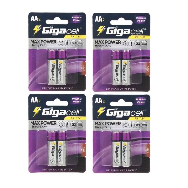 باتری قلمی گیگاسل مدل Max Power بسته 8 عددی
