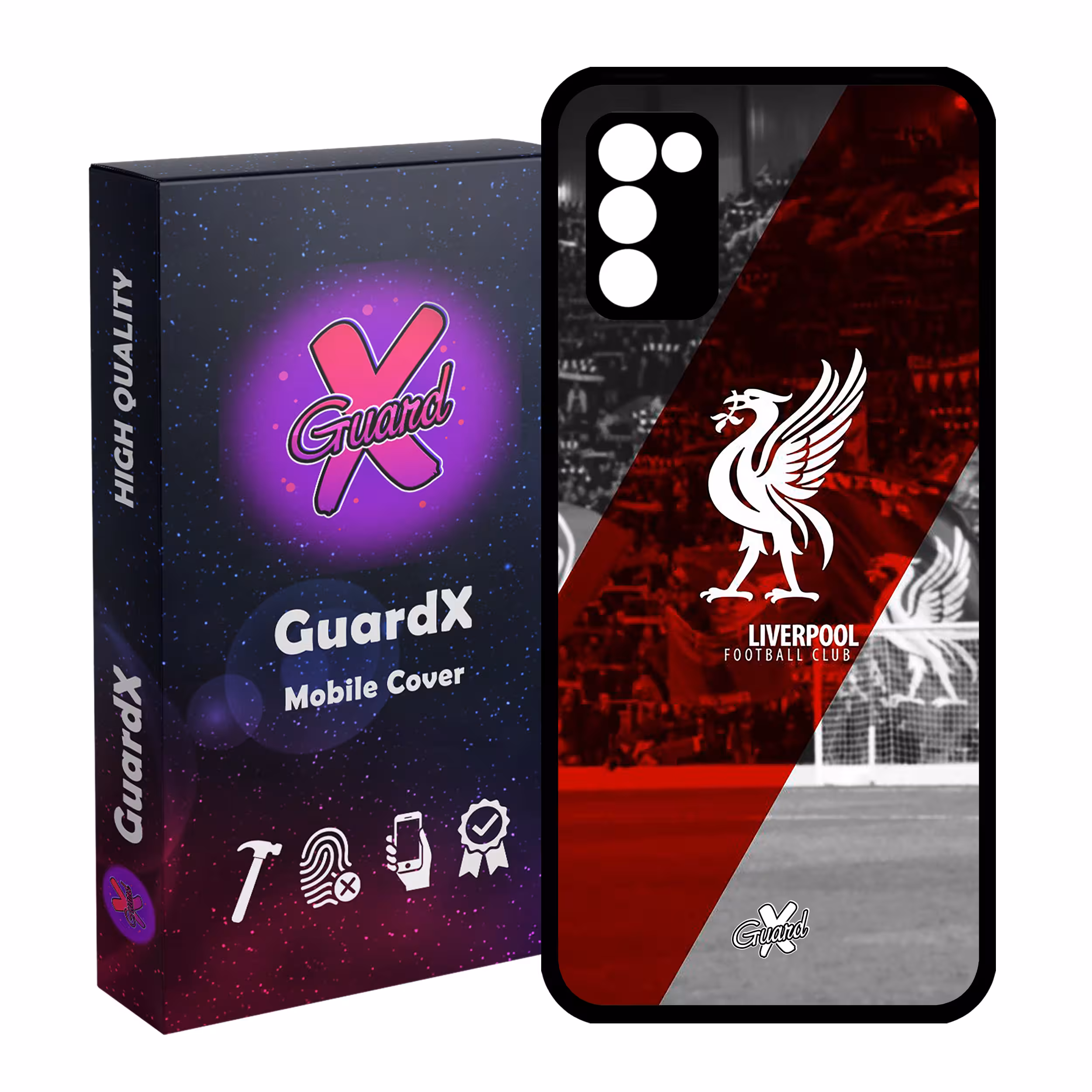 کاور گارد ایکس طرح Liverpool مدل Glass10045 مناسب برای گوشی موبایل سامسونگ Galaxy A02s / M02s
