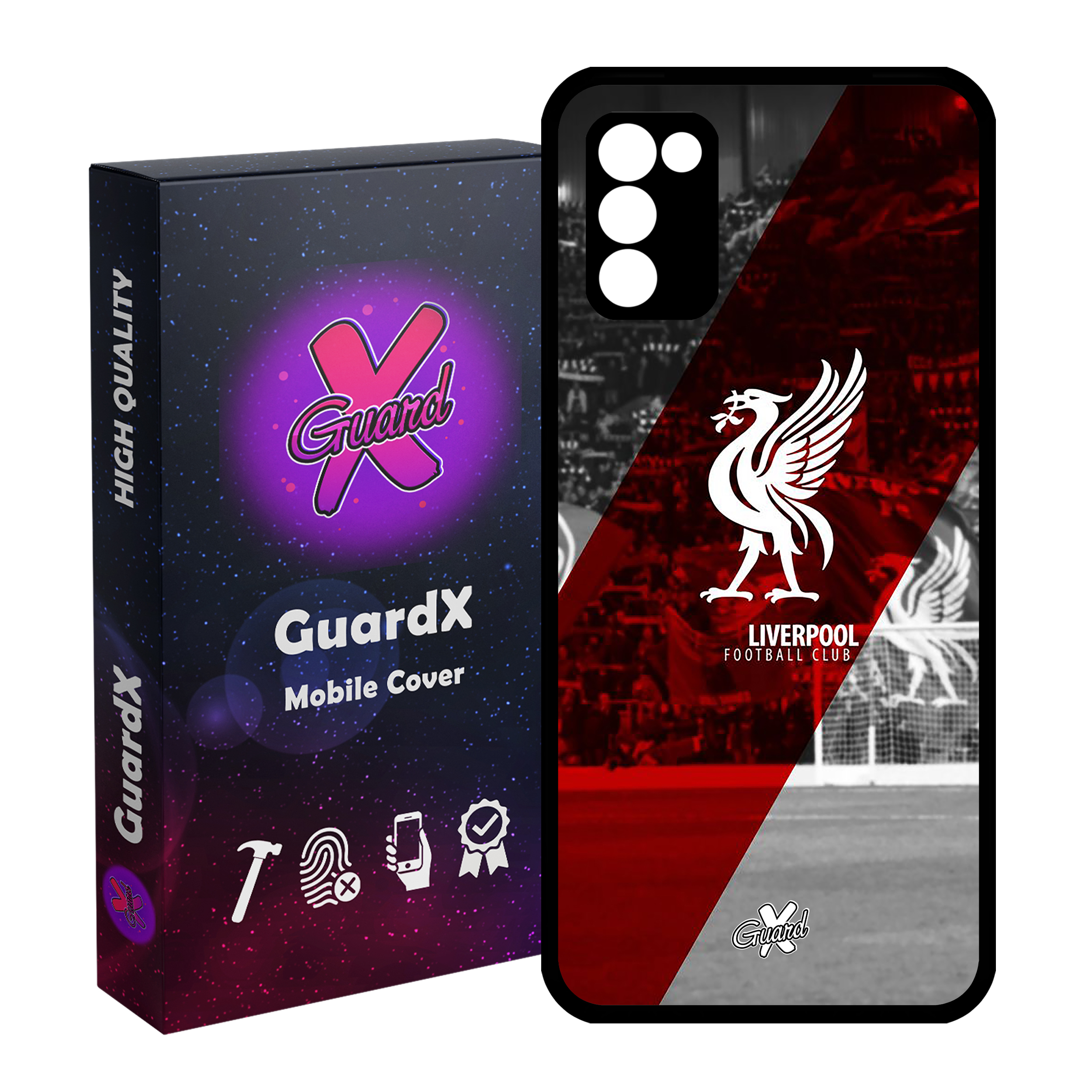 کاور گارد ایکس طرح Liverpool مدل Glass10045 مناسب برای گوشی موبایل سامسونگ Galaxy A02s / M02s