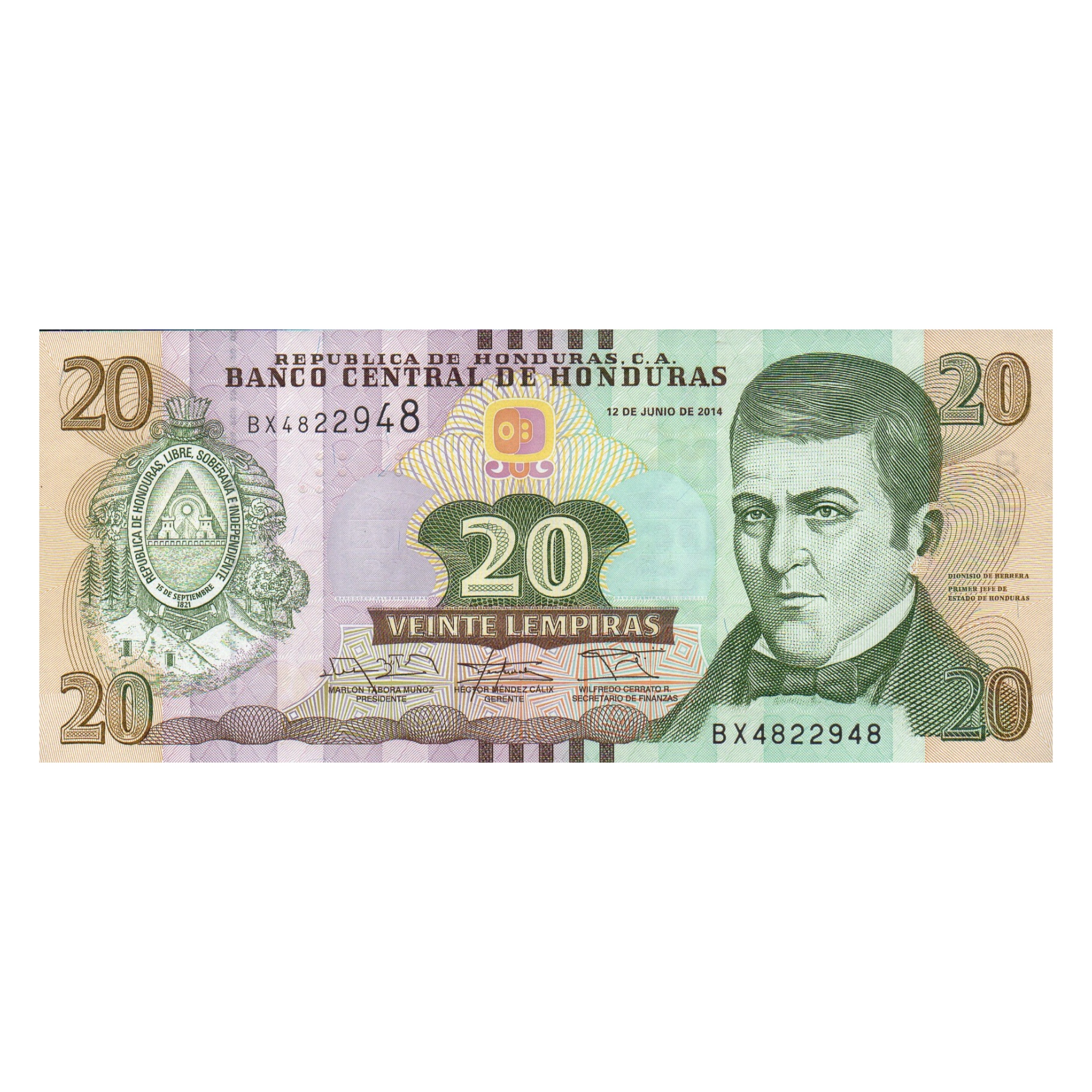 اسکناس تزئینی مدل کشور هندوراس 20 لامپراس 2017 UNC