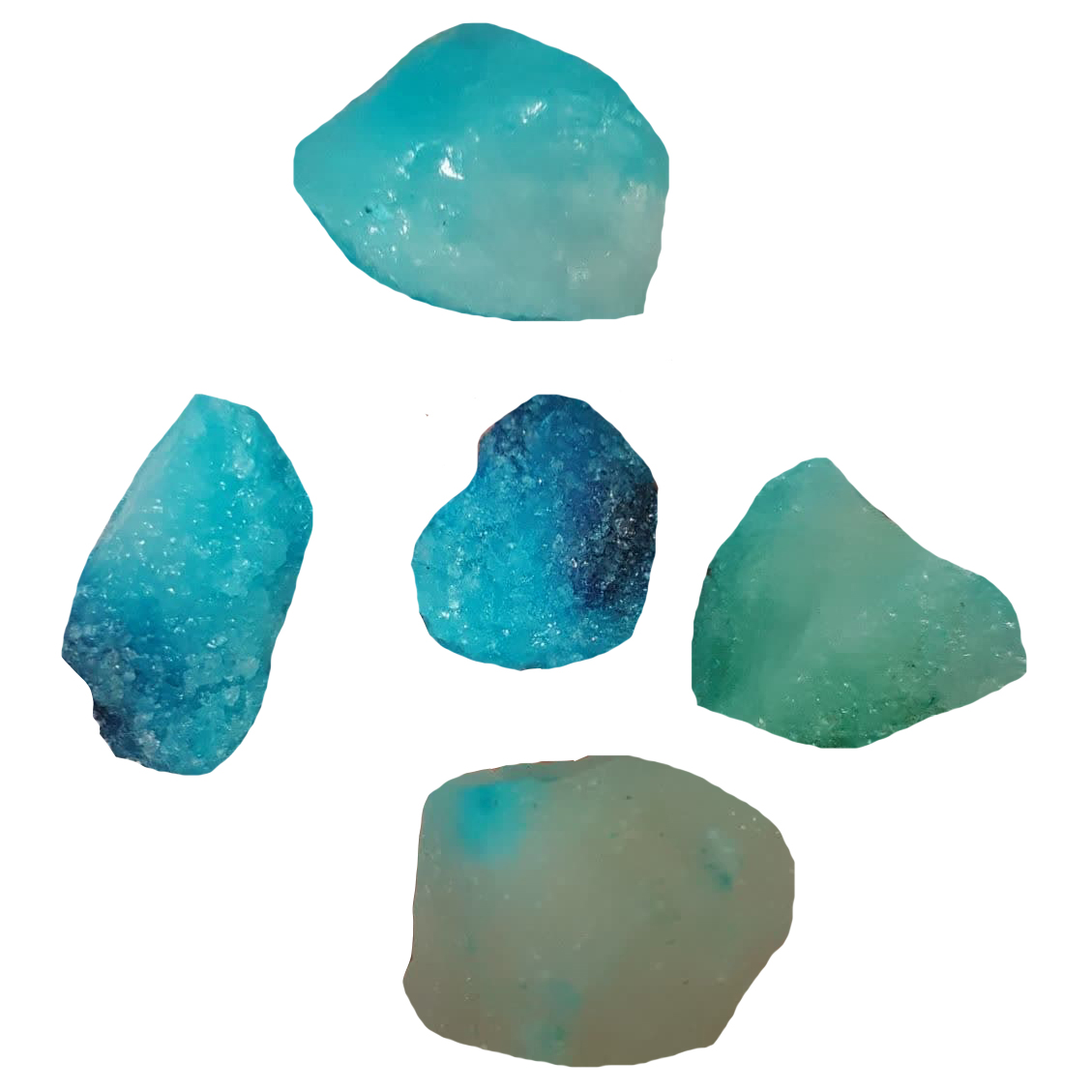 سنگ نمک دکوری مدل اقیانوس کد E5K44 بسته 5 عددی