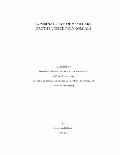 خرید و دانلود نسخه کامل کتاب [Dissertation] Combinatorics of vexillary Grothendieck polynomials