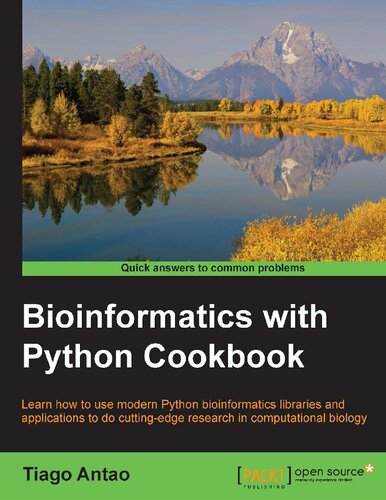 خرید و دانلود نسخه کامل کتاب Bioinformatics with Python Cookbook