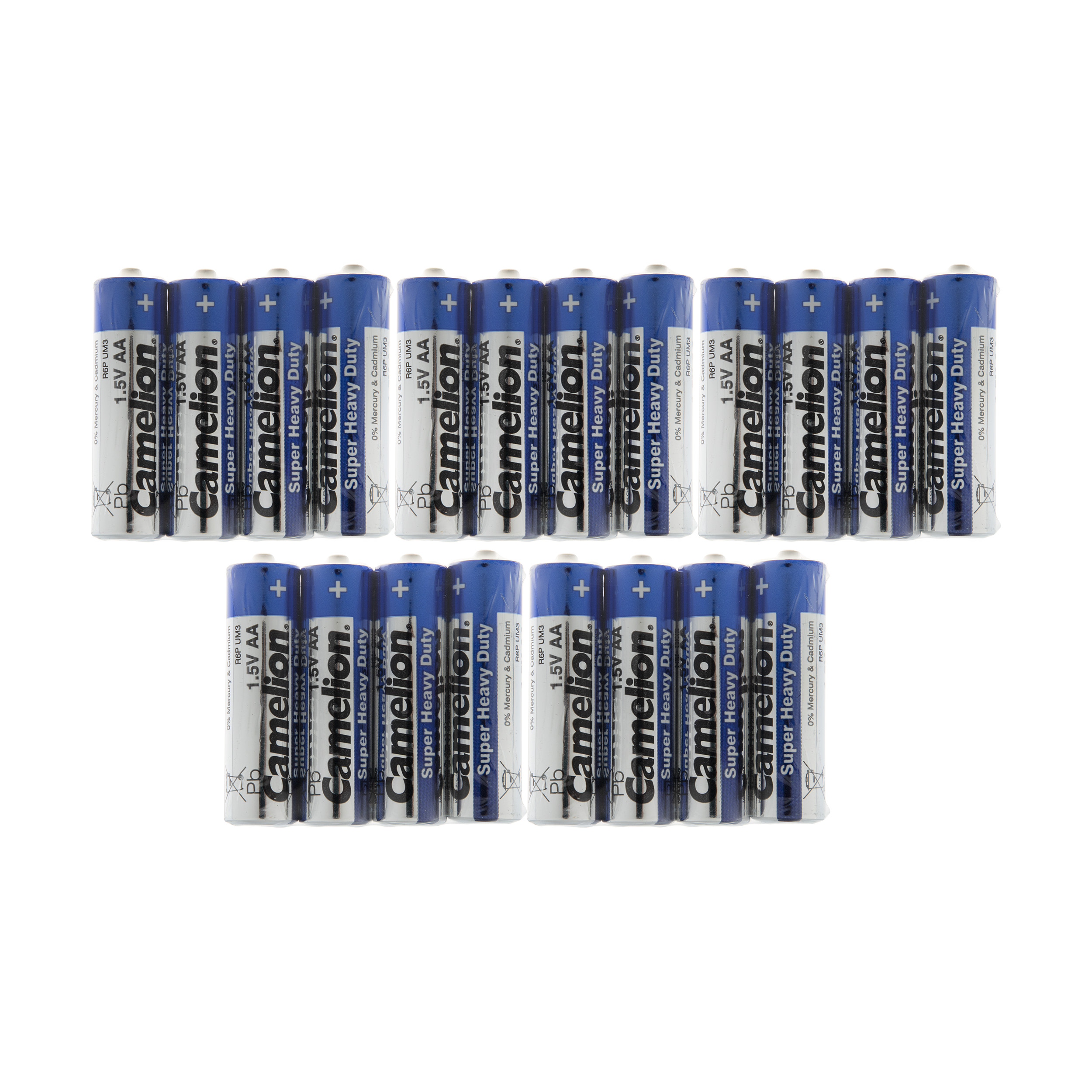 باتری قلمی کملیون مدل R6P- SP4BS بسته 20 عددی