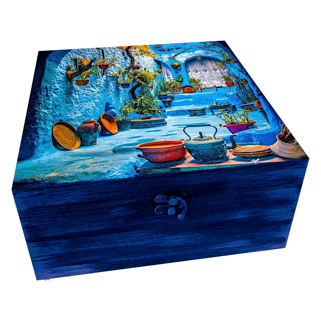 جعبه هدیه مدل سنتی طرح کوچه های کویر کد WB317