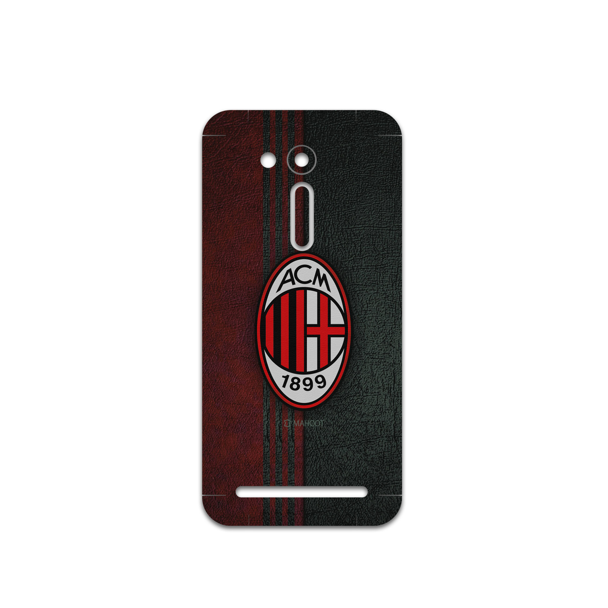 برچسب پوششی ماهوت مدل AC-Milan-FC مناسب برای گوشی موبایل ایسوس Zenfone Go