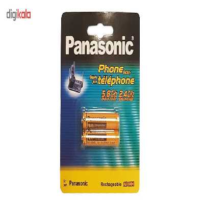باتری نیم قلمی تلفن بی سیم پاناسونیک مدل HHR-3MRT/2BM