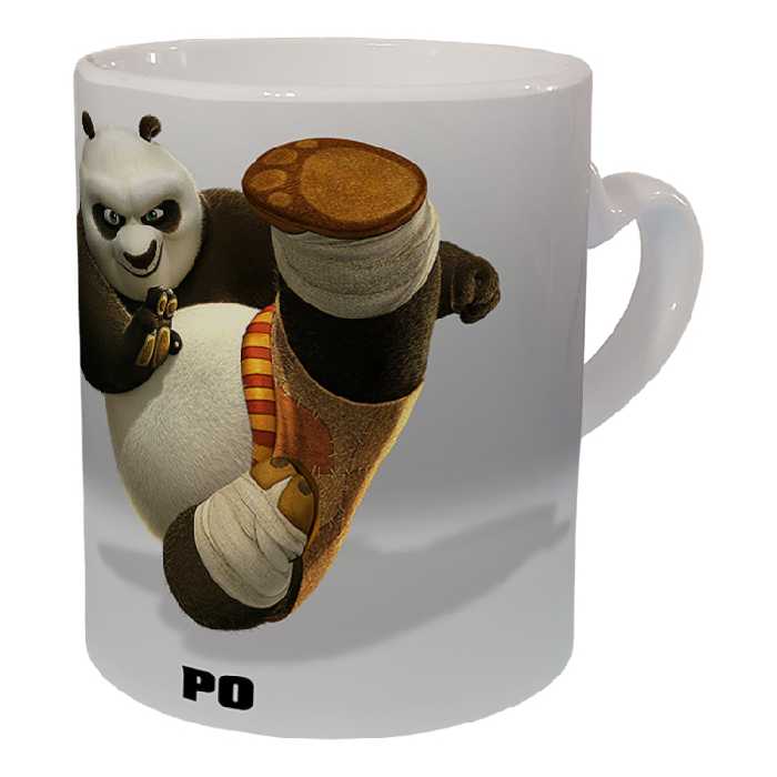 ماگ مدل دسته قلبی طرح پاندا کنگ فو کار کد 35