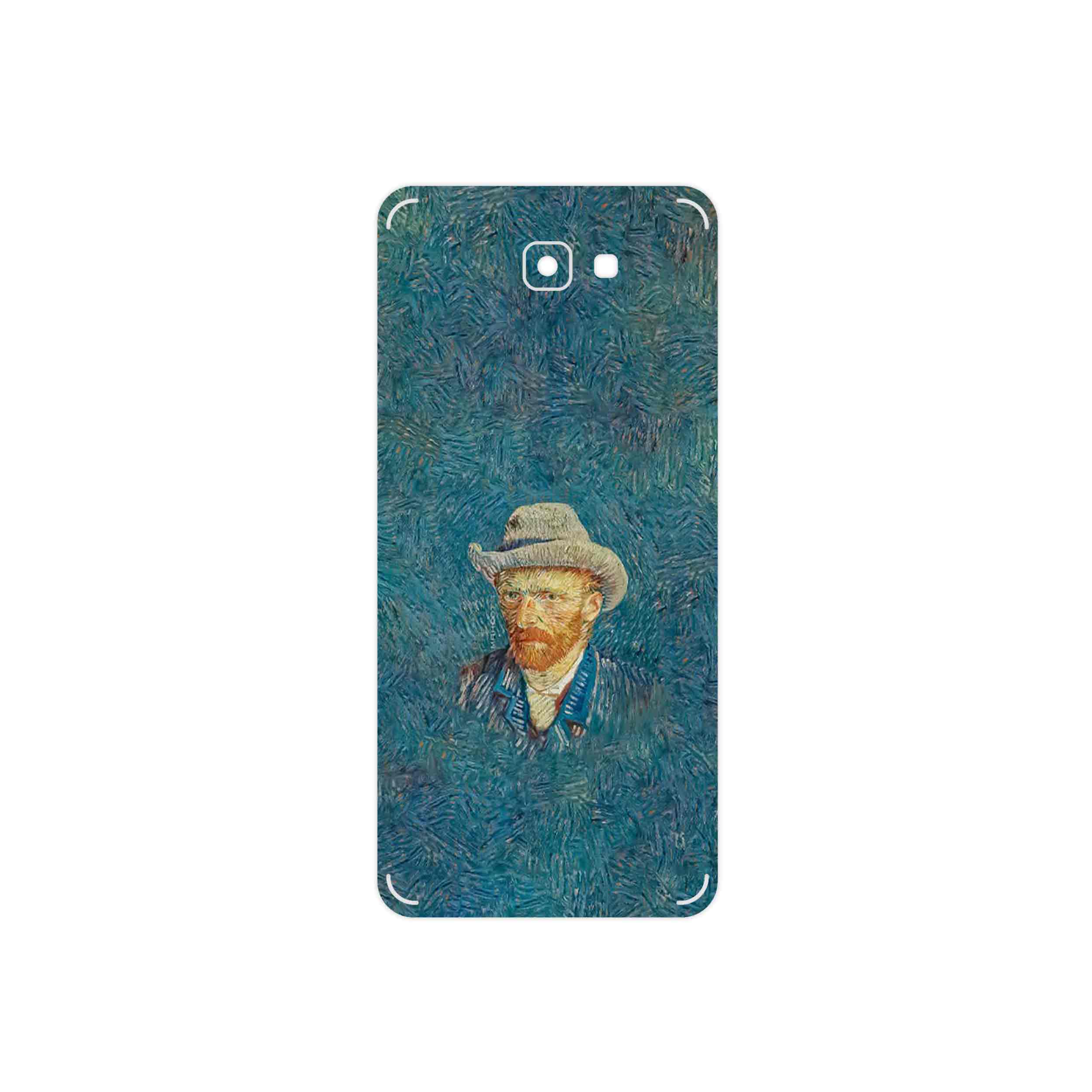 برچسب پوششی ماهوت مدل Self portrait with a gray felt hat مناسب برای گوشی موبایل سامسونگ Galaxy J7 Prime 2