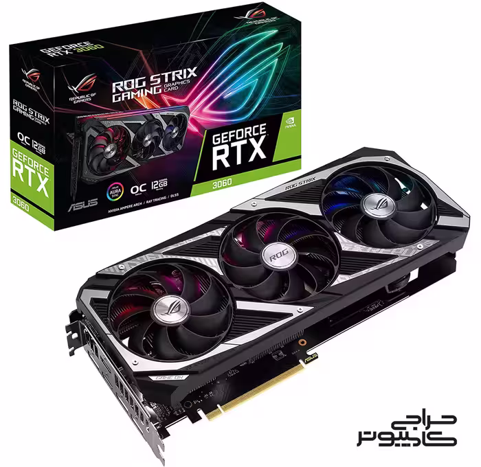 مشخصات، قیمت و خرید کارت گرافیک ایسوس مدل ASUS ROG STRIX RTX3060 O12G GAMING