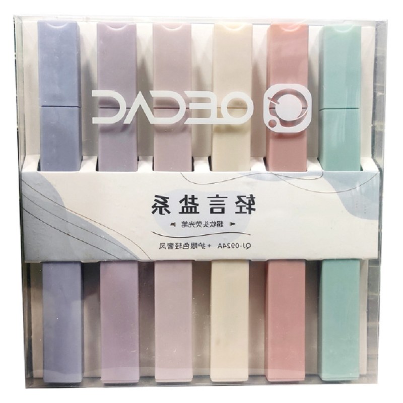 هایلایتر نمدی پاستلی مکعبی بسته 6 عددی