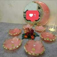 هفت سین رزین پنج پر صورتی