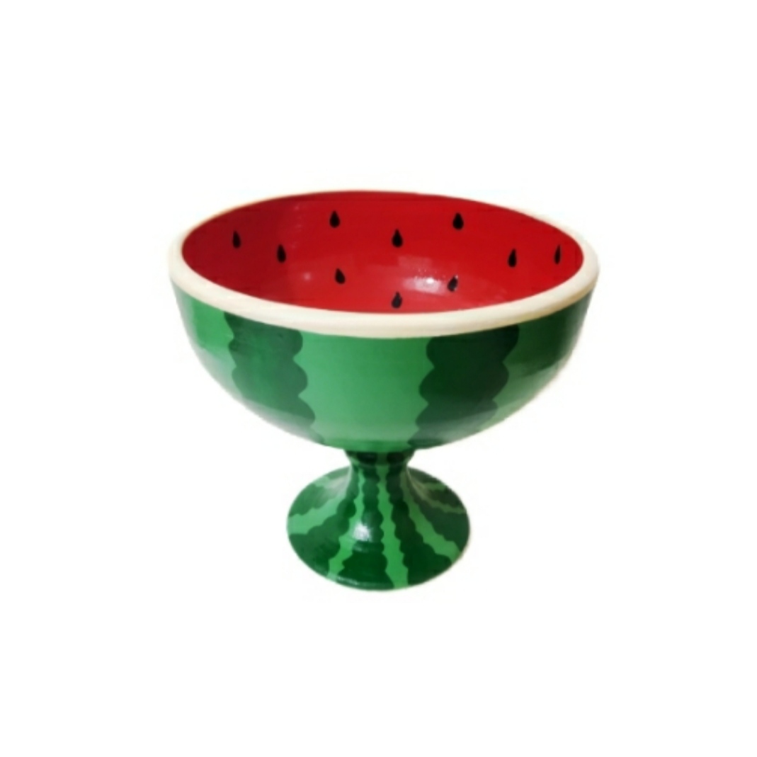 میوه خوری سفالی طرح هندوانه شب یلدا کد 02