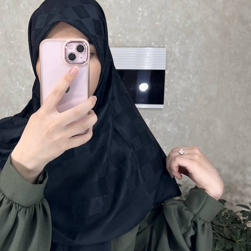 روسری مجلسی  مشکی محرمی