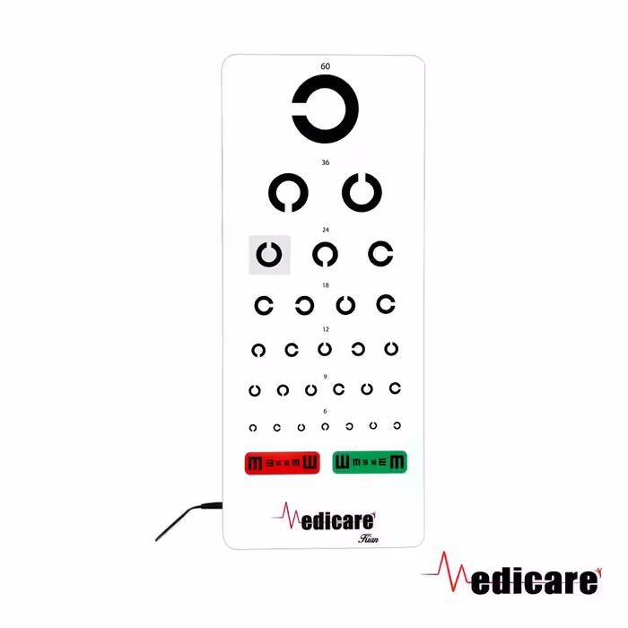 سی چارت بینایی سنجی پیکسلی(حرفه ای)