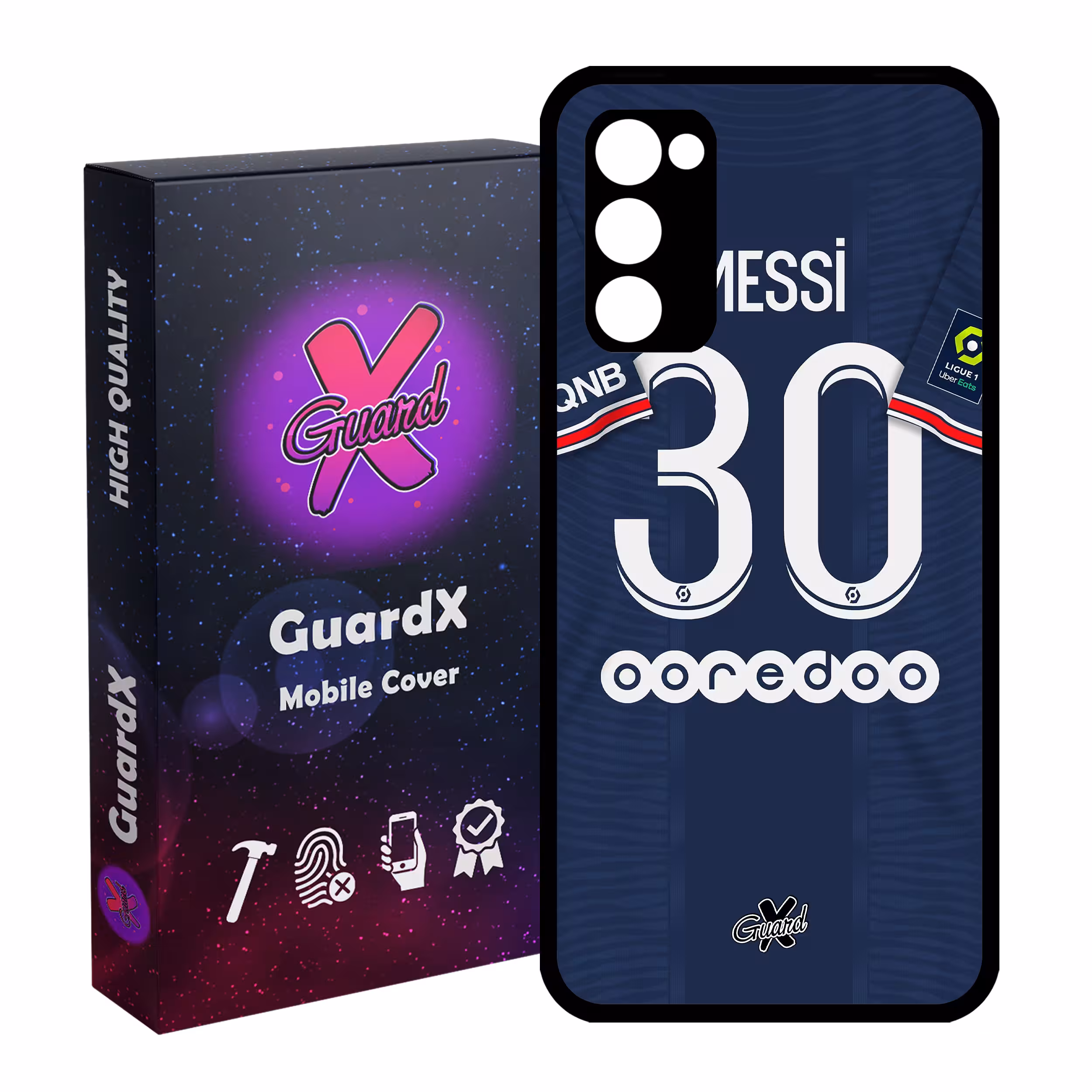 کاور گارد ایکس طرح Messi مدل Glass50356 مناسب برای گوشی موبایل سامسونگ Galaxy S20 FE