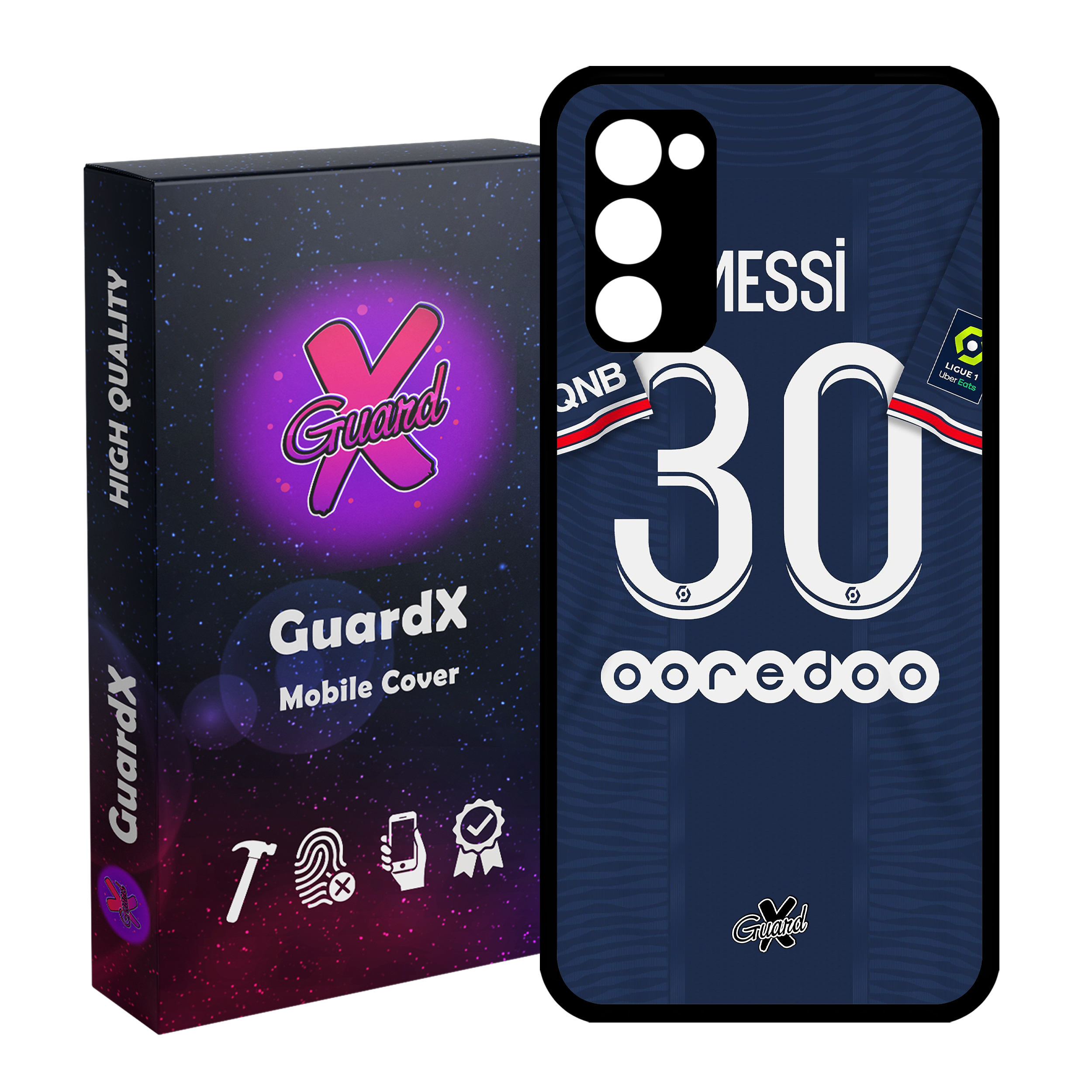 کاور گارد ایکس طرح Messi مدل Glass50356 مناسب برای گوشی موبایل سامسونگ Galaxy S20 FE