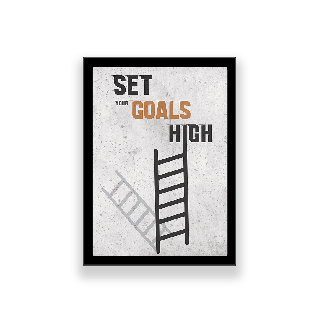تابلو طرح انگیزشی مدل set your goals high
