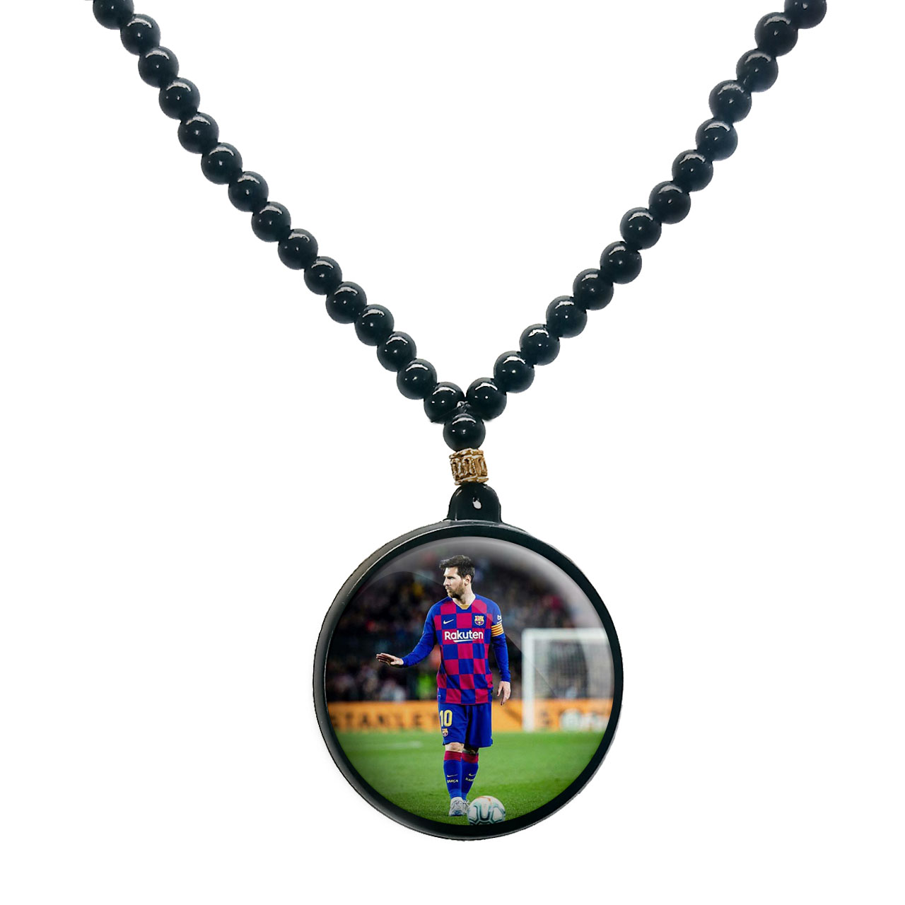 گردنبند پرمانه طرح مسی کد pmd.8777 مدل دو طرفه