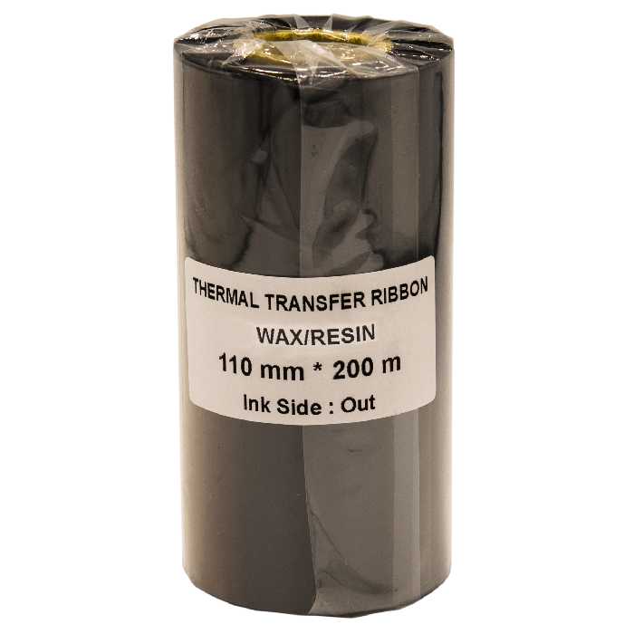 ریبون پرینتر لیبل زن مدل WAX RESIN 110mm x 200m دو عددی