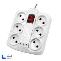 محافظ برق صوتی تصویری 6 خانه لجور الکتریک 3 متری