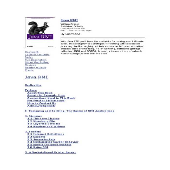 خرید و دانلود نسخه کامل کتاب Java RMI